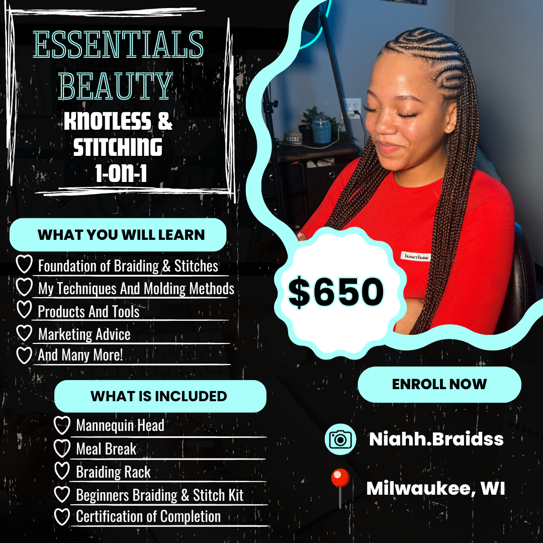 Essentials Beauty Knotless & Stitching 1-on-1 Bundle