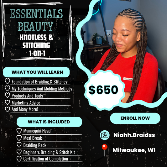 Essentials Beauty Knotless & Stitching 1-on-1 Bundle